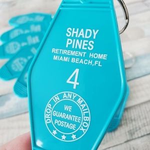 Golden Girls Shady Pines Keychain Ring (1)